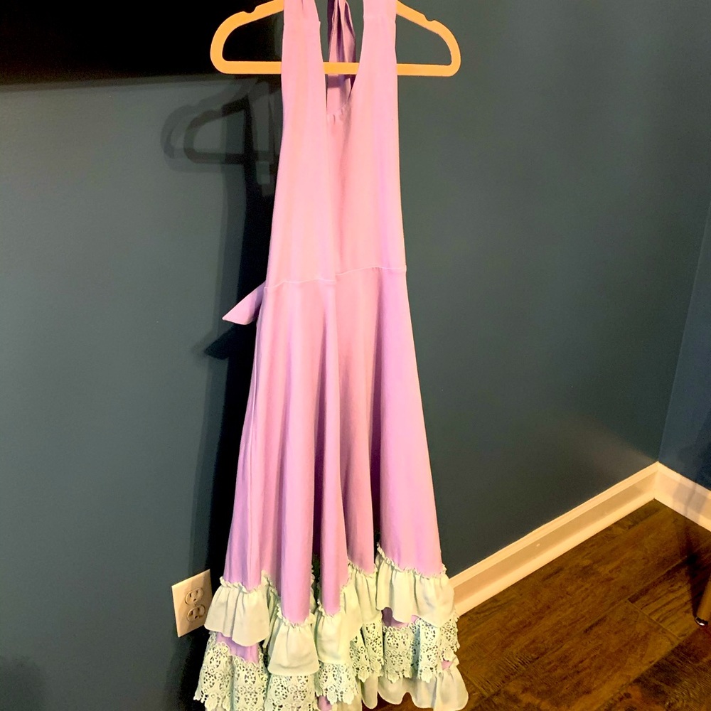 Girls halter maxi dress with matching headband